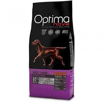 Optima Nova - Pienso para perros adultos grandes pollo y arroz 12 kg