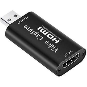 Neewer Tarjeta Captura Video y Audio HDMI HDMI a USB 1080p USB2,0 Grabación a Través de Videocámara DSLR Cámara Acción para Adquisición Alta Definición Transmisión en Vivo