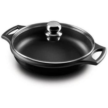 Castey Fundix - Olla para inducción con tapa de vidrio templado