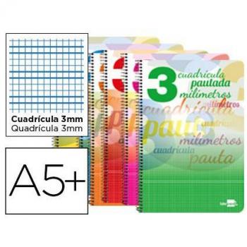 Cuaderno espiral Liderpapel cuarto pautaguia
