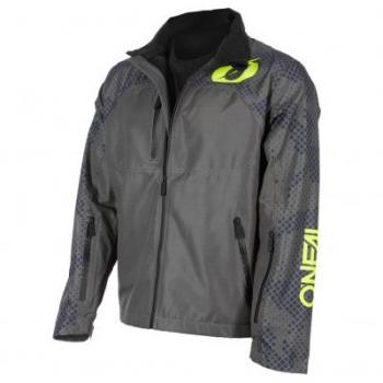 Chaqueta de lluvia impermeable para hombre O'Neal Shore Gris-Amarillo V.22