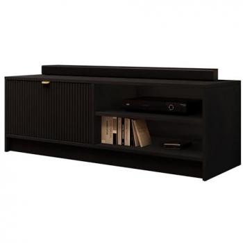 Mueble TV Comfivo J100, Negro, 120x40x40cm, con diseño moderno y elegante
