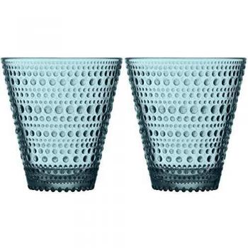 Iittala Kastehelmi Glas - 30cl - Zeeblauw - 2 stuks