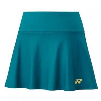 Falda Yonex para Mujeres - Color Petróleo, Turquesa, Modelo Ao 26120ex, Talla XS, con pantalones cortos interiores