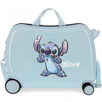 Disney Maleta Infantil Rígida Stitch 2 Ruedas Multidireccional Azul 34L