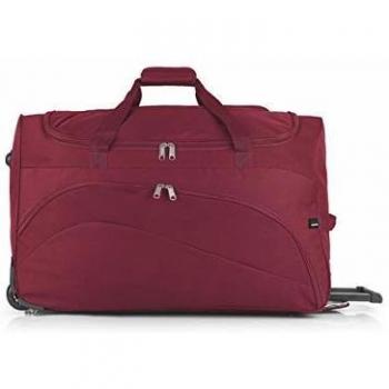 Gabol - Week | Bolso con Ruedas de Viaje Grande de Tela de 66 x 40 x 33 cm con Capacidad para 87 L de Color Rojo