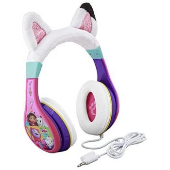 Auriculares para Niños Gabby's Dollhouse con Control de Volumen y Conexión por Cable, Ideal para Escuela, Casa y Viajes