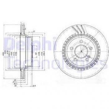 Disco de freno DELPHI BG3758