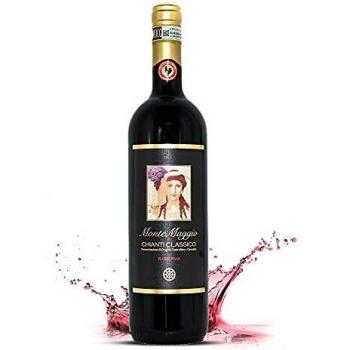 Chianti Classico Riserva di Montemaggio - Vino Tinto Ecológico Fino Orgánico de Italia - DOCG Toscana - Gallo Nero - Sangiovese/Merlot - Fattoria di Montemaggio - 0.75L - 6 Botellas