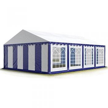 Carpa de Fiesta 5x8m Impermeable PVC Azul-Blanco