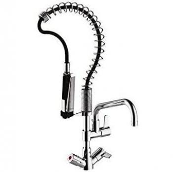Mezclador de cocina industrial mini con grifo intermedio y ducha, modelo Chef 70830