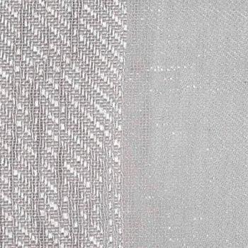 Cortina Voilage Elsa Gris 140x240 cm en Poliéster con Motivo de Líneas Verticales