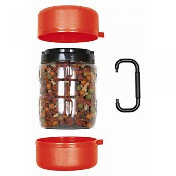 Paellera Inoxidable Valenciana 42 cm - 10 Raciones y Comedero/Bebedero de Viaje para Perros 1,5 litros Color Rojo Ø 13 x 17 cm - 2 Platos de