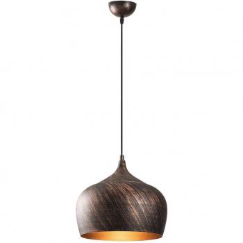 Lámpara colgante Saglam 3761 1 luz Ø28cm cobre/oro