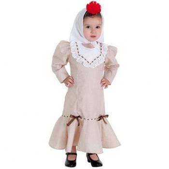 Creaciones Llopis Disfraz de Chulapa Beige para bebé