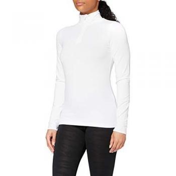 Erima Women's White Half Zip Roll Neck Sweatshirt, Size 36