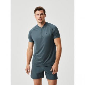 Björn Borg Ace Performance Zip Polo Green, XXL