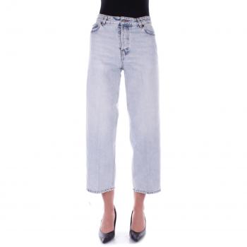 Haikure Women's Cropped Jeans Formentera in Stromboli Blue, Size W30