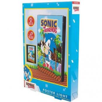 Póster retroiluminado Sonic The Hedgehog 30x20x3.5cm
