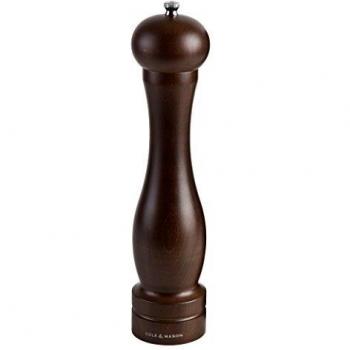 Cole & Mason HB1244P Forest Capstan Molinillo de Pimienta, Madera Oscura, Precision+/Molienda Ajustable, Madera de Haya Teñida, 315mm, Incluye 1 x Molino, Garanzia del Meccanismo a Vita