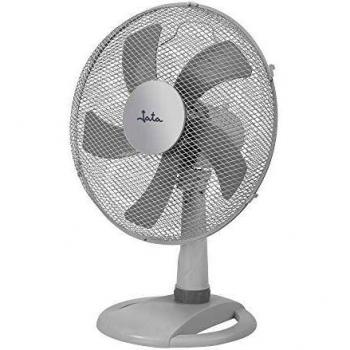 Jata JVVM3027 Ventilador de mesa con 3 velocidades. 60 cm de altura. Oscilación automática y cabezal inclinable. Rejilla de metal protectora trasera y delantera