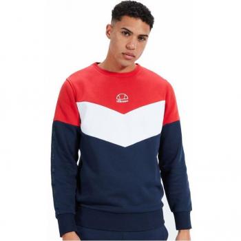 Sudadera Ellesse Resistenza Rojo Marino Blanco