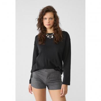 Stradivarius Black Oversized T-shirt XL