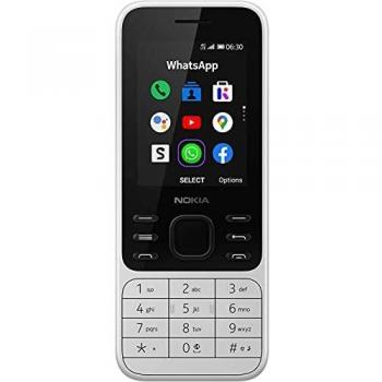 Nokia 6300 4G Dual SIM - Blanco - 4GB RAM, cámara trasera de 0.3 MP, pantalla de 2.4 pulgadas