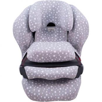 Funda para Silla Jyoko Cybex Juno Fix - Funda compatible con silla de coche Cybex Juno Fix, modelo Jyoko White Star