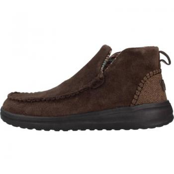 Botines Mujer Hey Dude Denny Suede Marrón