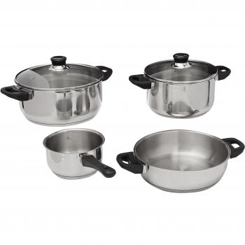 Set de Cocina Magefesa Royal de 6 Piezas en Acero Inoxidable, Compatible con Inducción y Apto para Lavavajillas