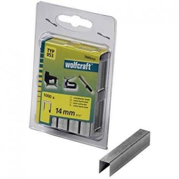 Wolfcraft 7045000 - 1000 grapas de lomo ancho, tipo 053 14 mm