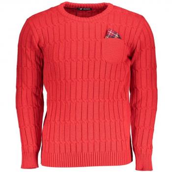 U.S. Polo Assn. Men's Pink Twisted Crew Neck Sweater - XL
