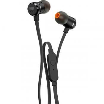 Auriculares Intraaurales JBL T290 con Sonido Pure Bass y Micrófono Integrado, Color Negro