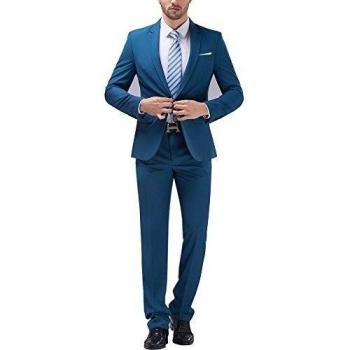 tsui-fashion Hombre Nuevo Slim Fit de trabajo un botón trajes xz00261bl