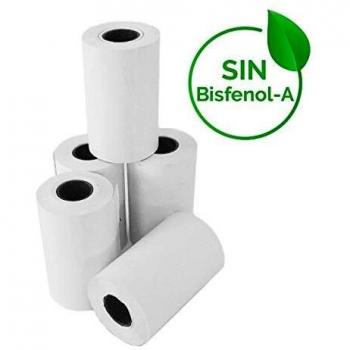 Approx Pack de 10 Rollos de Papel Termico de 57X35Mm Libre de Bisfenol a