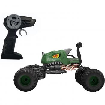 LEXIBOOK - Coche dinosaurio teledirigido con giroscopio integrado - Crosslander® Dino