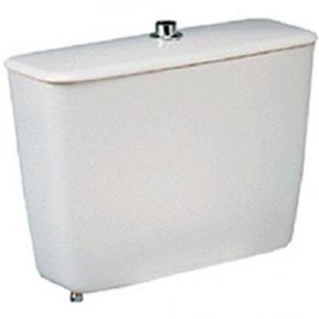 Depósito de inodoro Porcher Aspirambo, simple descarga, alimentación vertical - blanco