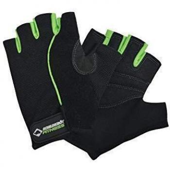 Schildkröt Fitness Guantes de Fitness Confort, Talla S/M, Negro/Verde, 960153