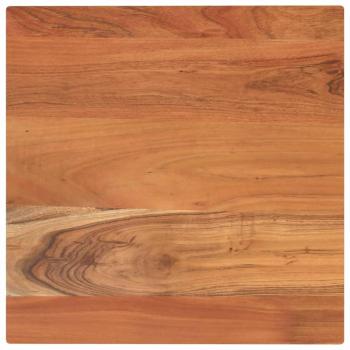 Tablero cuadrado de madera maciza de Acacia 40x40x3,8 cm Marrón