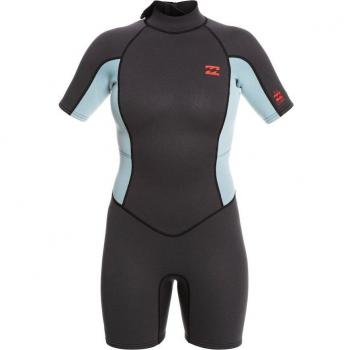 Traje de neopreno Billabong Launch de manga corta con cremallera trasera 2/2mm