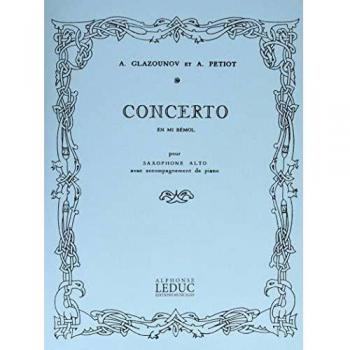 Alexander glazounov: concerto in e flat for saxophone and orchestra op.109