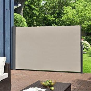 Toldo lateral contra viento y sol Mulhacén color arena 160 x 300 cm Pro.tec
