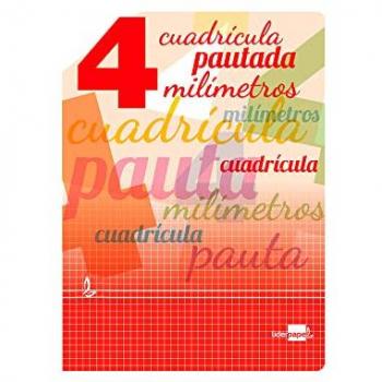 Libreta Liderpapel Pautaguía Tapa Cartoncillo 32 Hojas DIN A4 70 gr Cuadriculado Pautado 4 mm