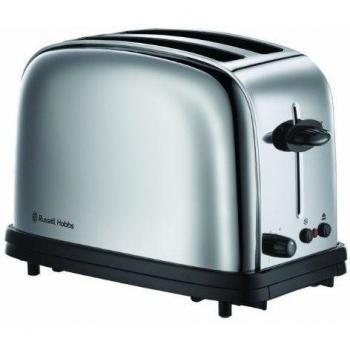 Russell Hobbs 20720-56 Chester - Tostadora de acero inoxidable pulido, función para pan congelado, función levantar y ver