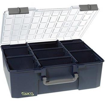 Caja B, 415 x 330 x H, 150mm T. 8Trennstege parte inferior PP/tapa a.PC