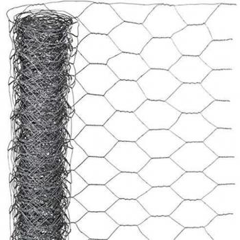 Nature Malla de Alambre Hexagonal 1x10 m Acero Galvanizado Cercado Alambrada