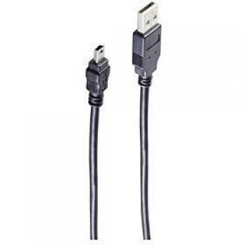 Cable USB 2.0 A macho a Mini B macho de 1 m SHIVERPEAKS SHVP 77161