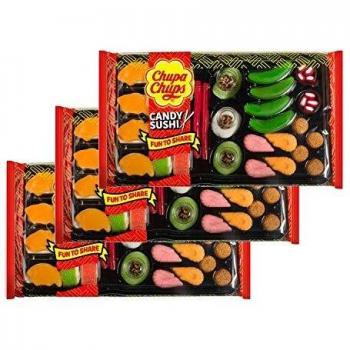 Candy Sushi en bandeja de regalo Chupa Chups surtidos caramelos de gelatina, 270 g 3 unidades