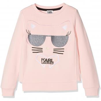Karl Lagerfeld Sweat, Sudadera para Niñas, Rosa